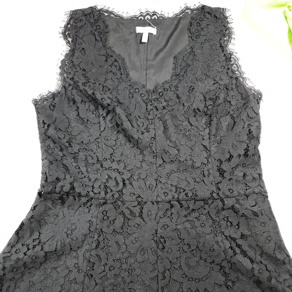 Joie Nikolina Black Lace Cocktail Party Mini Dress Size Medium - Picture 7 of 16